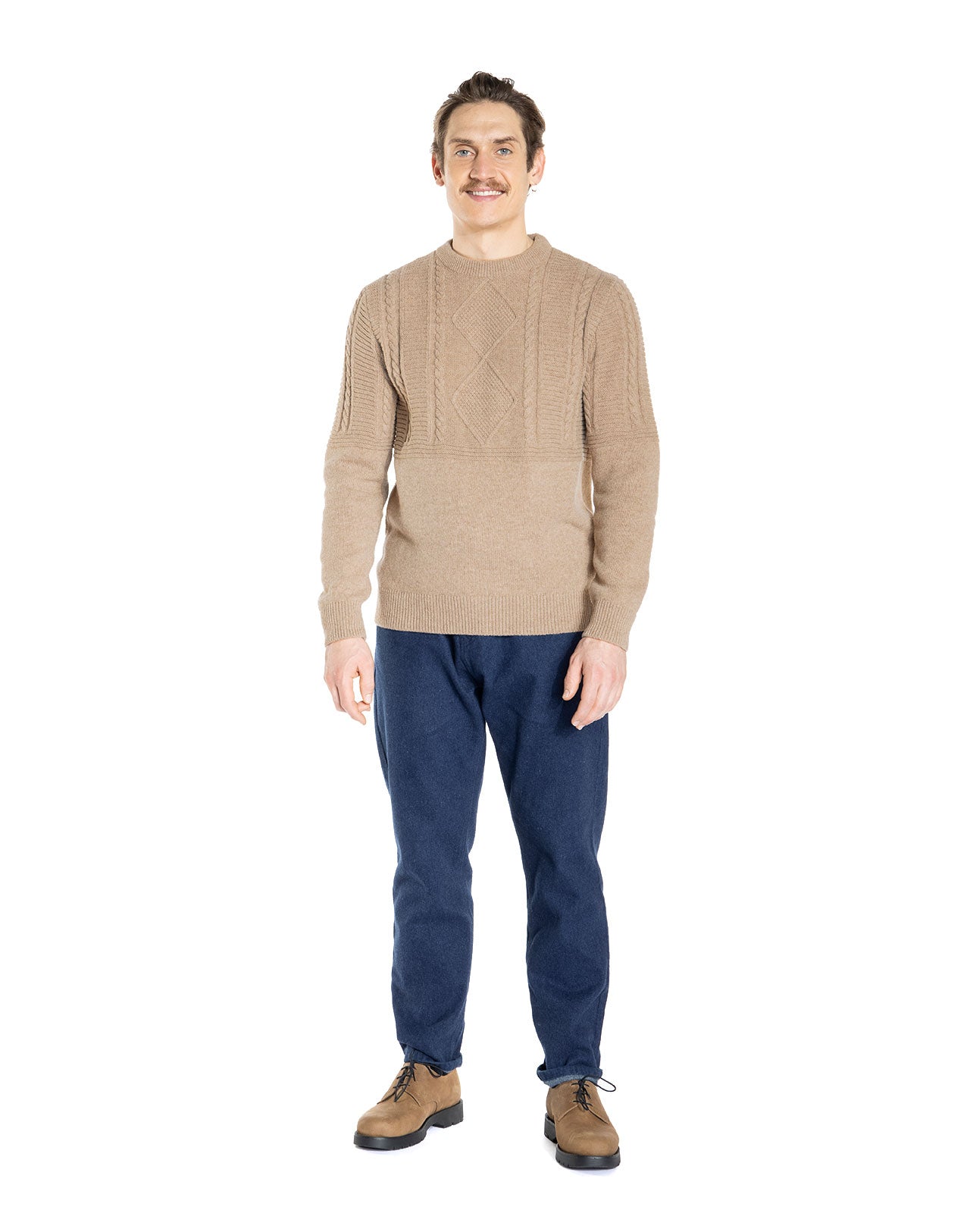 Hudson Crewneck Sweater Chestnut