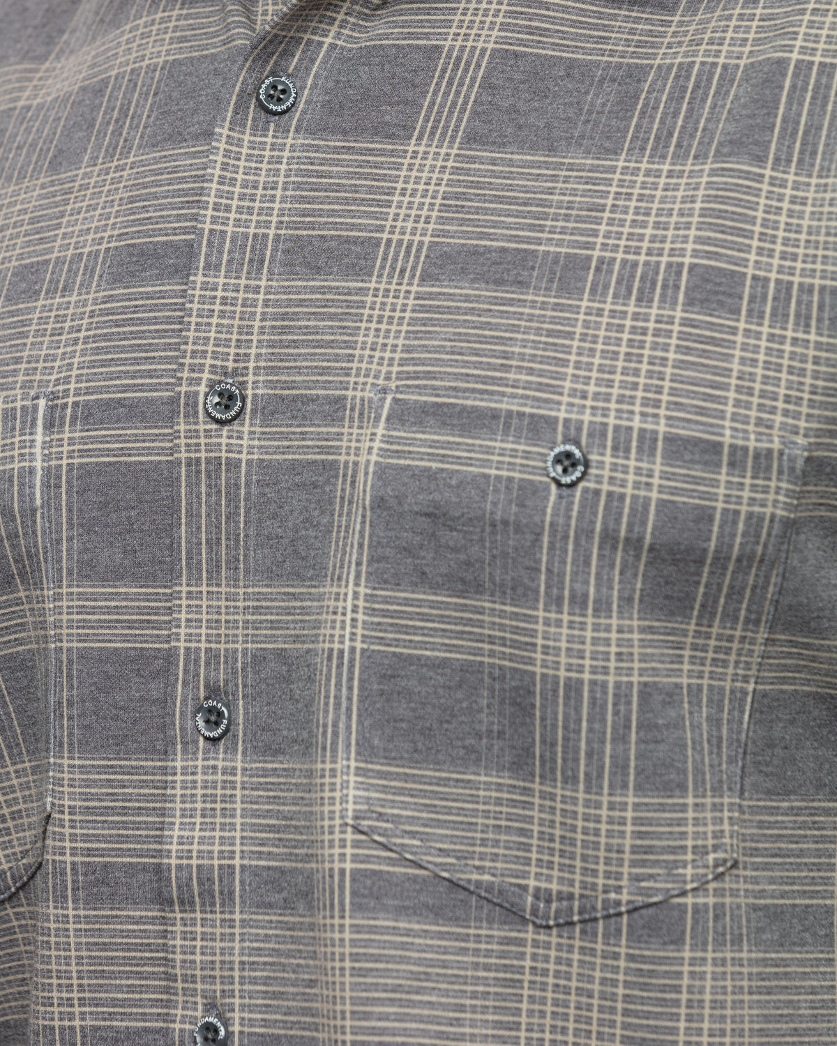 Andy Melstone Plaid Shirt Phantom Black Plaid