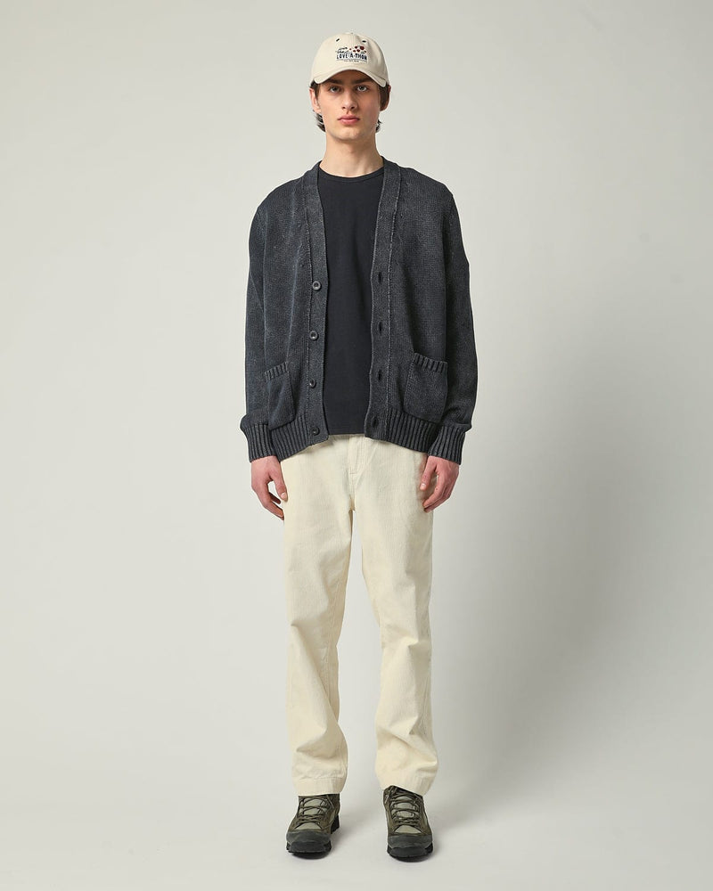 Acid Wash Cardigan Black