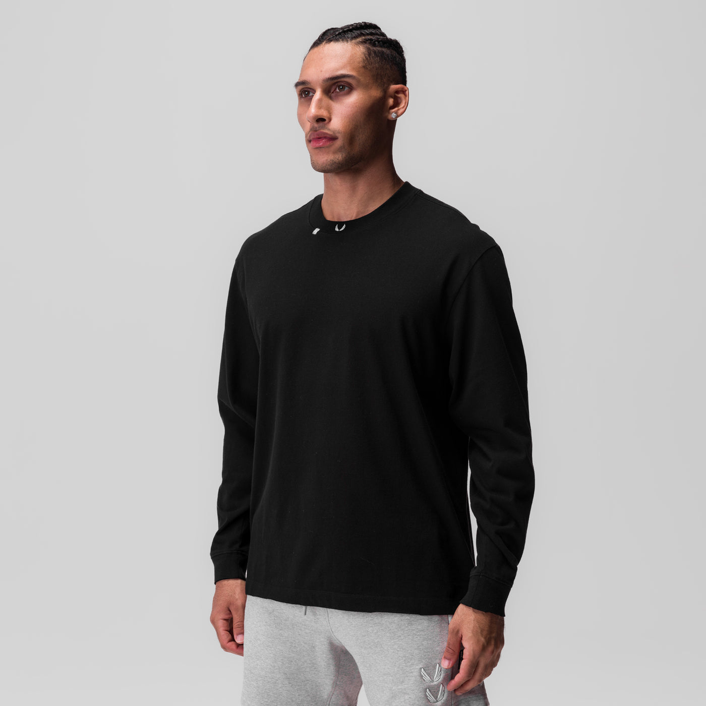 Tech Essential™ Relaxed Long Sleeve Tee Black