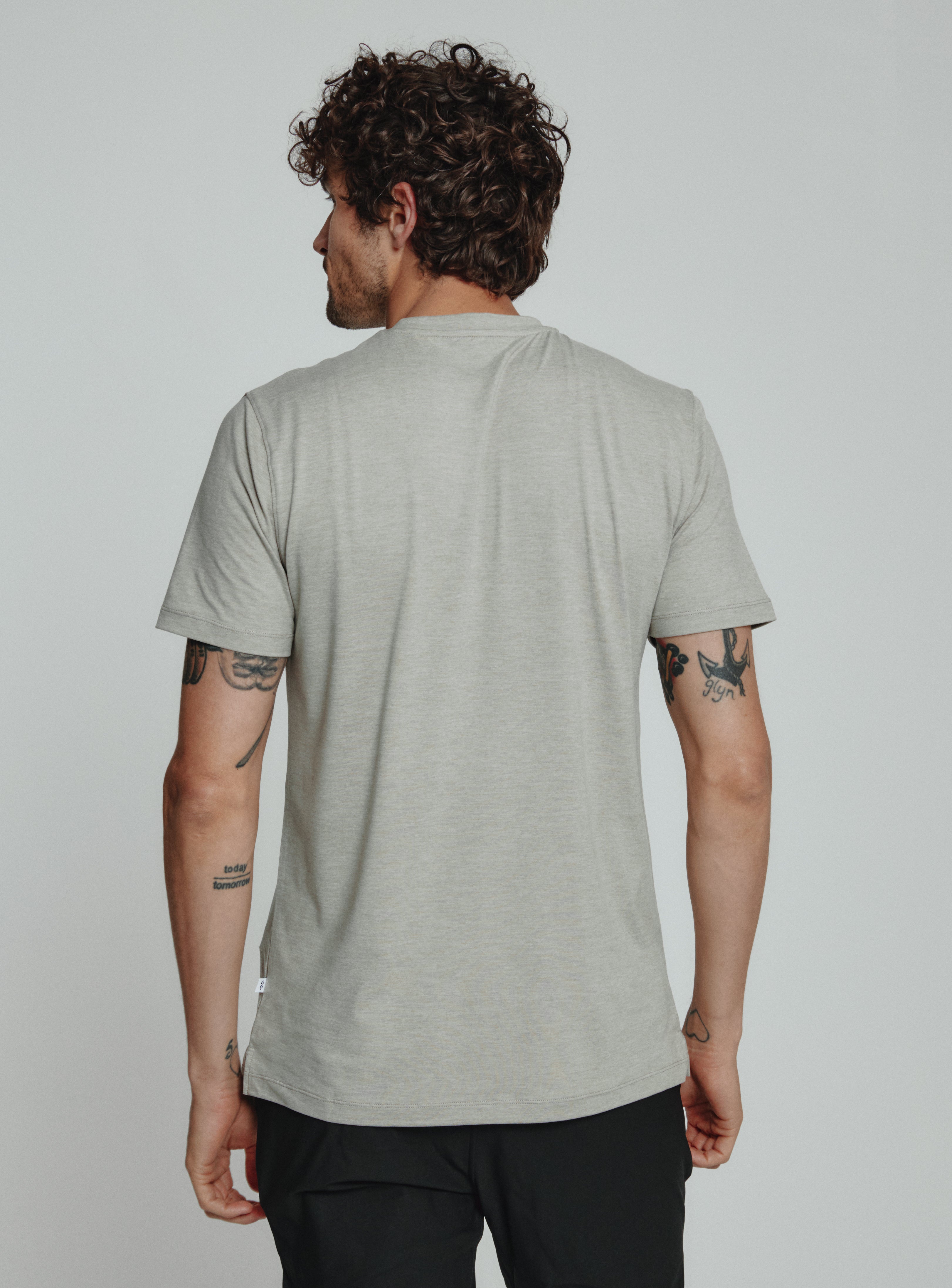 Solid Core Crew Neck Tee Natural Ash