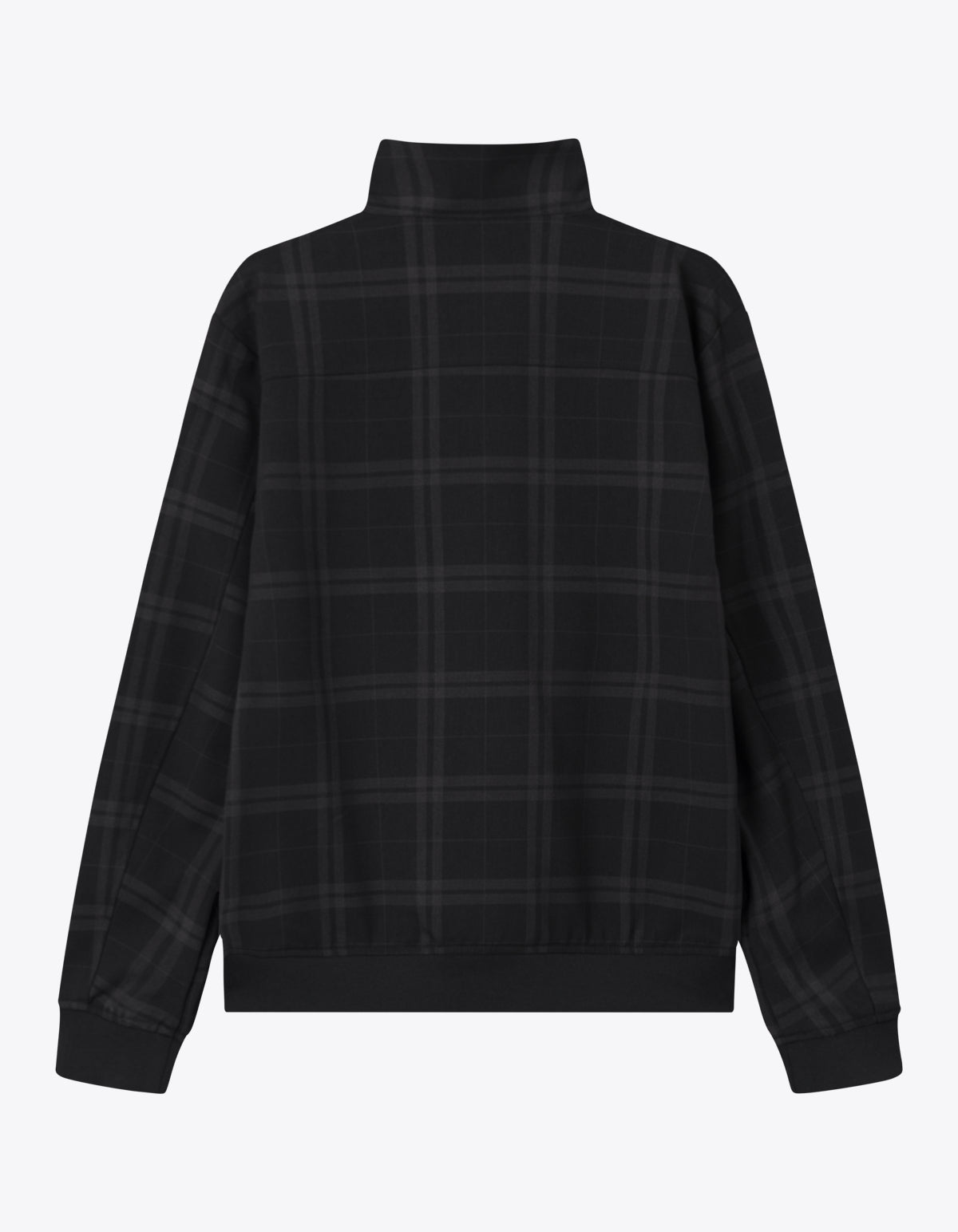 Como Check Harrington Wool Mélange Jacket - Charcoal/Grey Charcoal Melange/Grey Melange