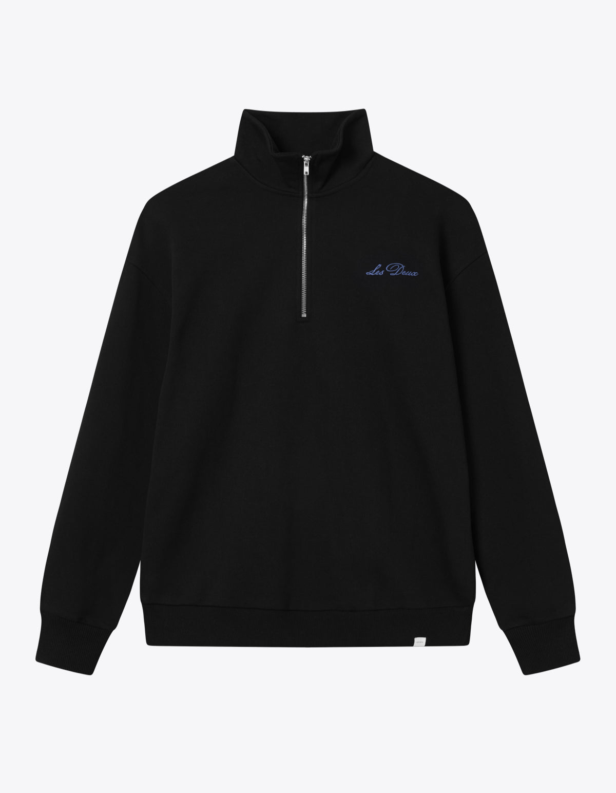 Crew Half-Zip Sweatshirt Black/Fjord Blue