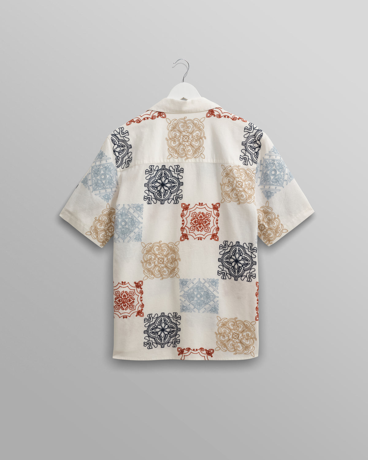 Didcot Cotton Shirt Multicolor Ornate Squares