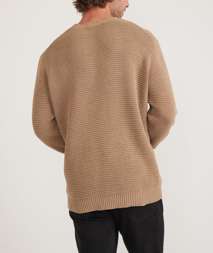Garment Dye Crew Sweater Toasted Coconut