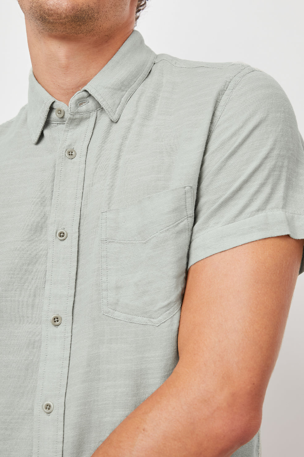 Fairfax Solid Short Sleeve Shirt - Sage Sage