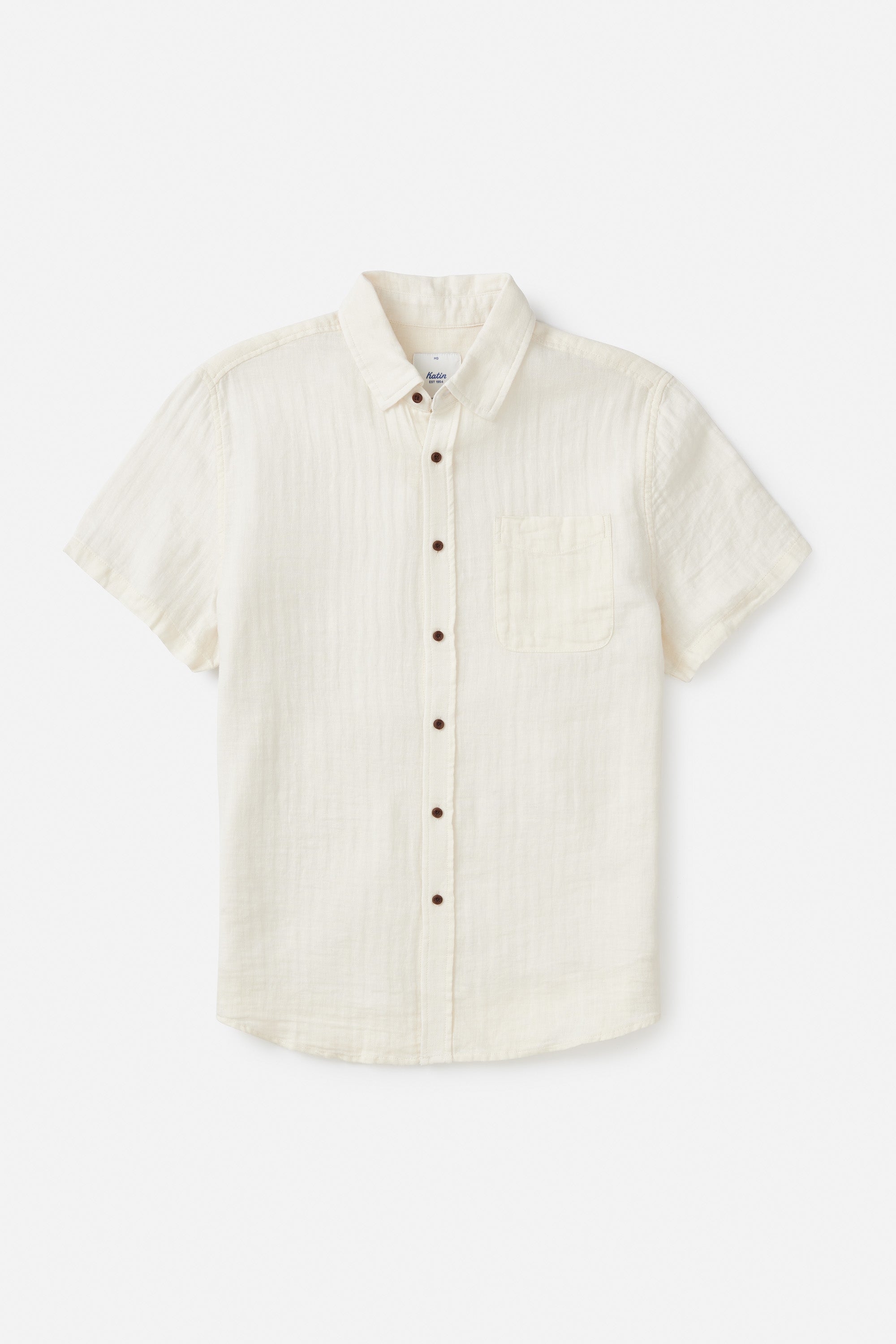 Alan Solid Shirt Vintage White