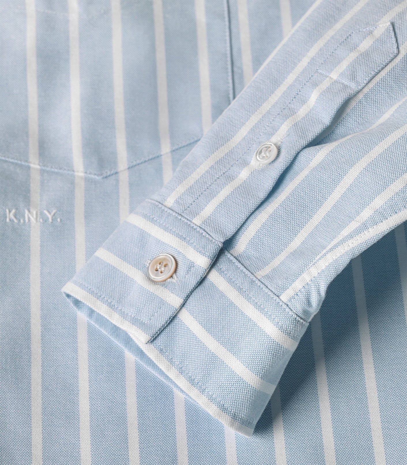 Icon Beefy Cotton Oxford Shirt Blue Stripe
