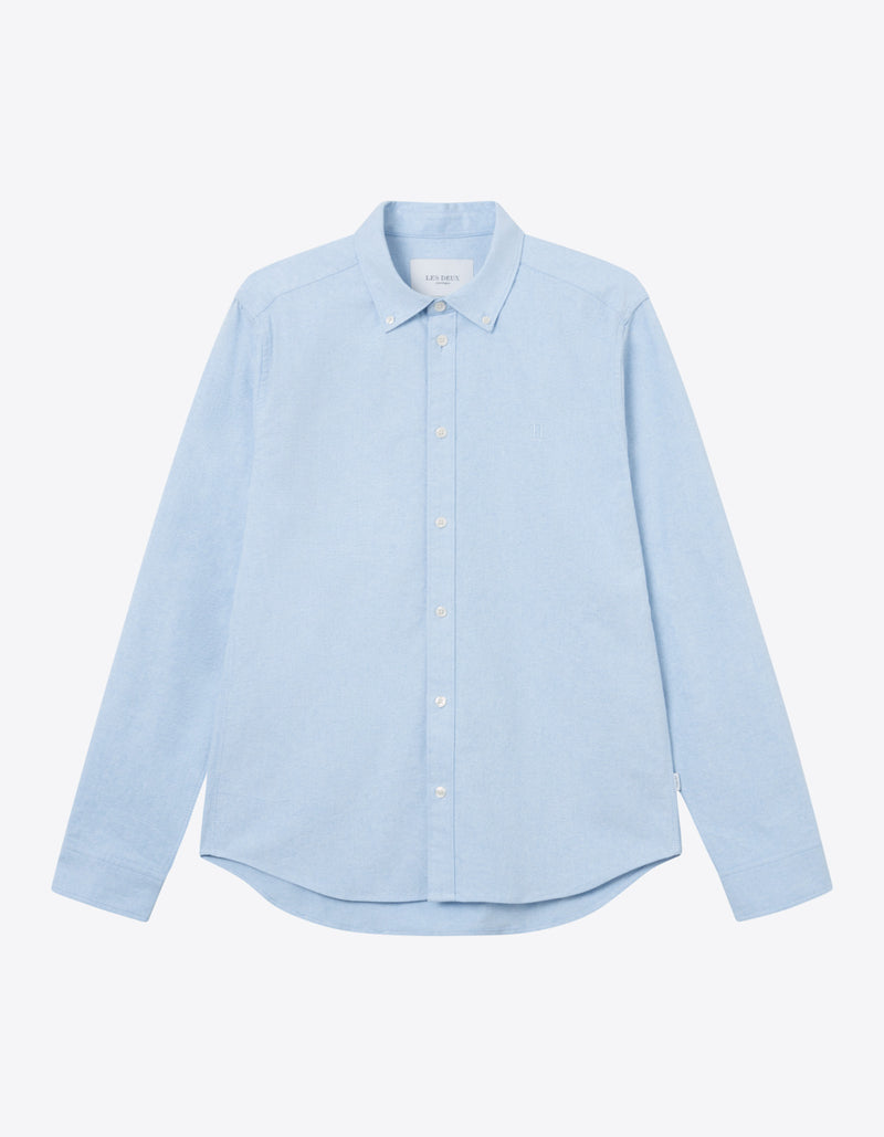 Kristian Solid Oxford Shirt Light Blue