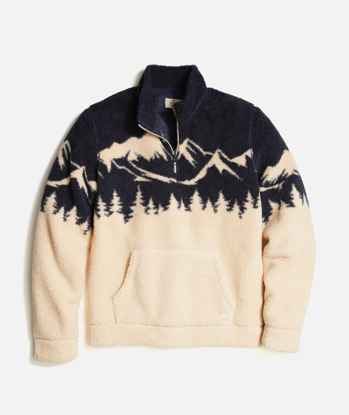 Archive Andes Sherpa Pullover Mountain Scene