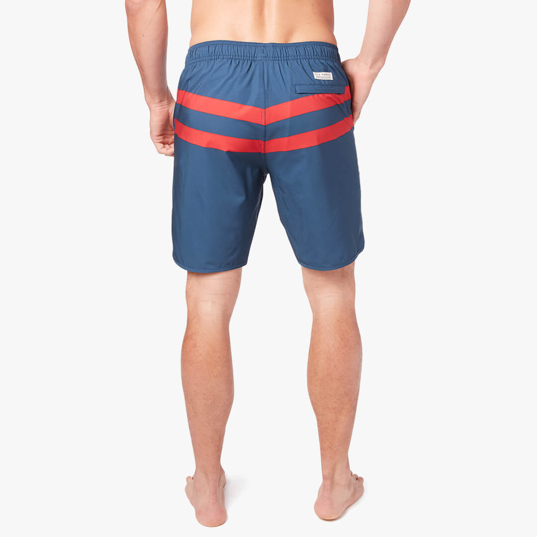 The Anchor Short 8" - Red Stripe Red Stripe