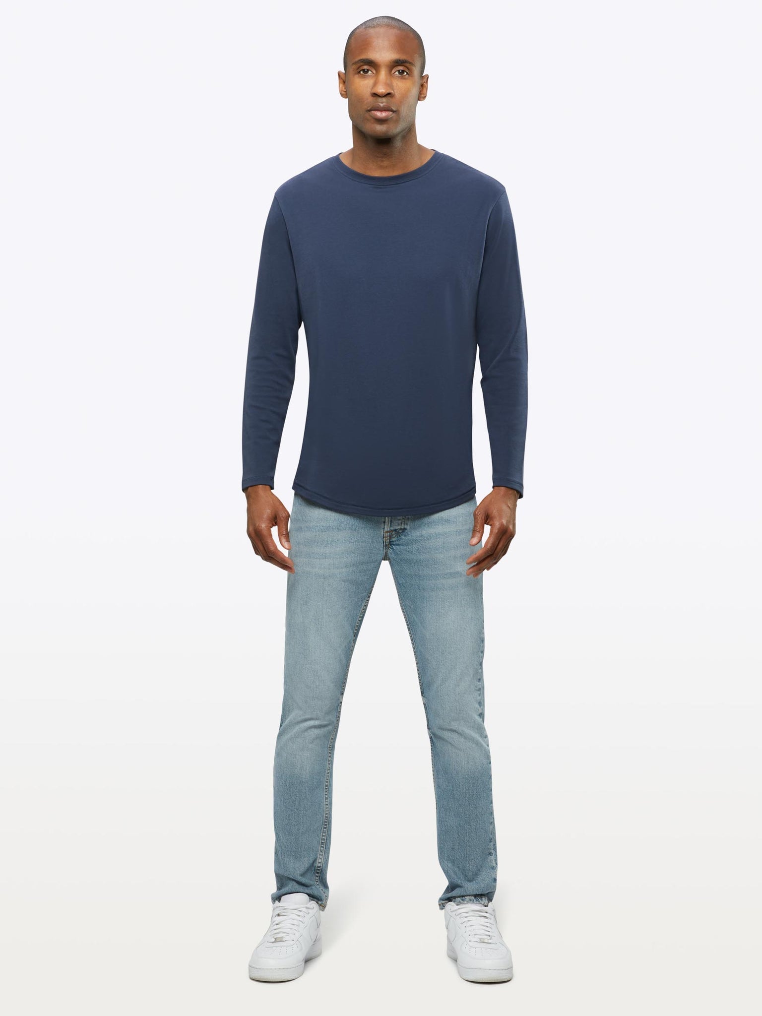 Long Sleeve Interknit Tee Pacific Blue