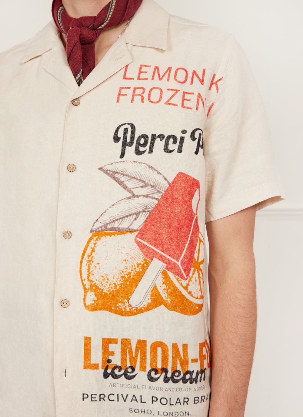 Lemon Kreme Cuban Shirt Natural