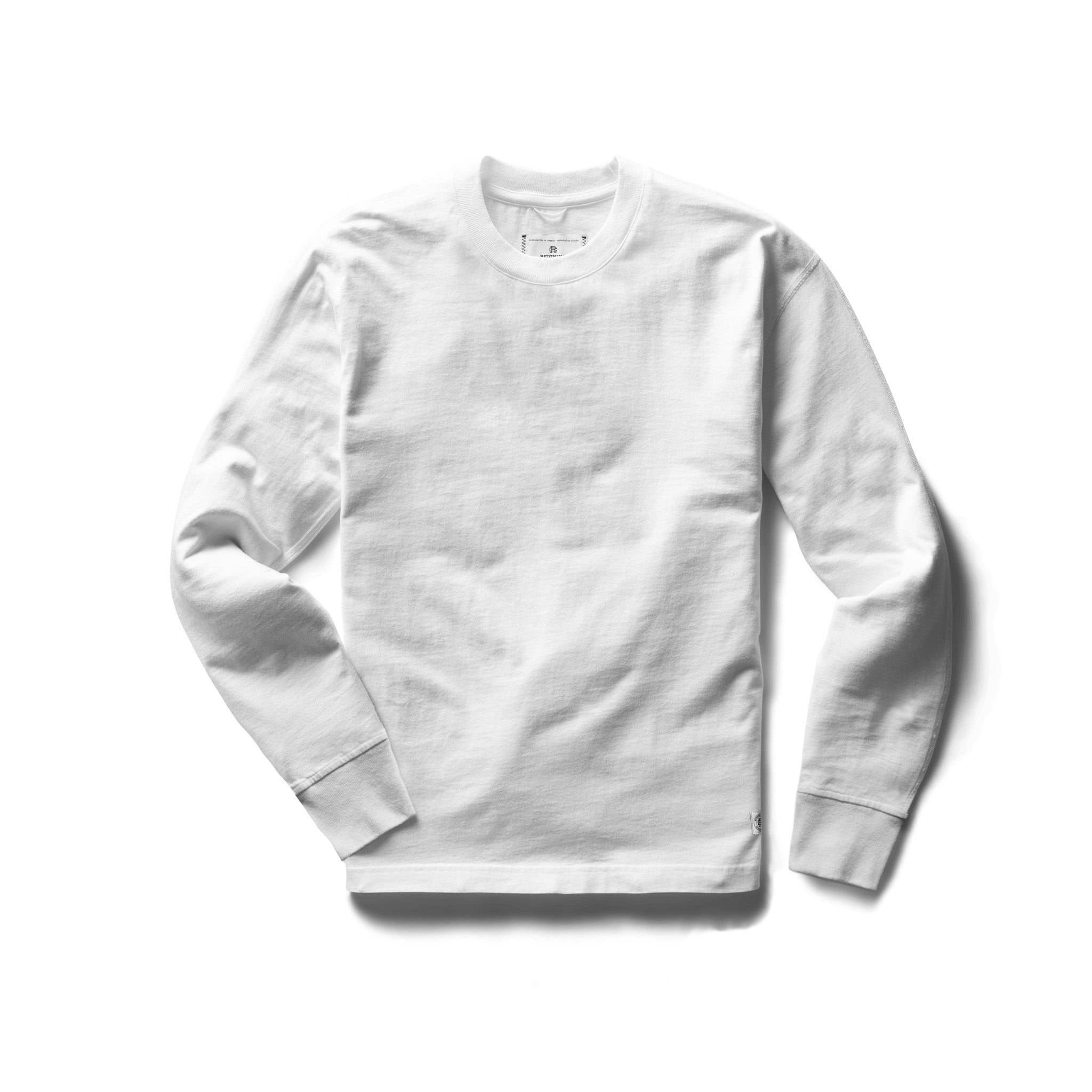 Classic Midweight Jersey Long Sleeve Tee White