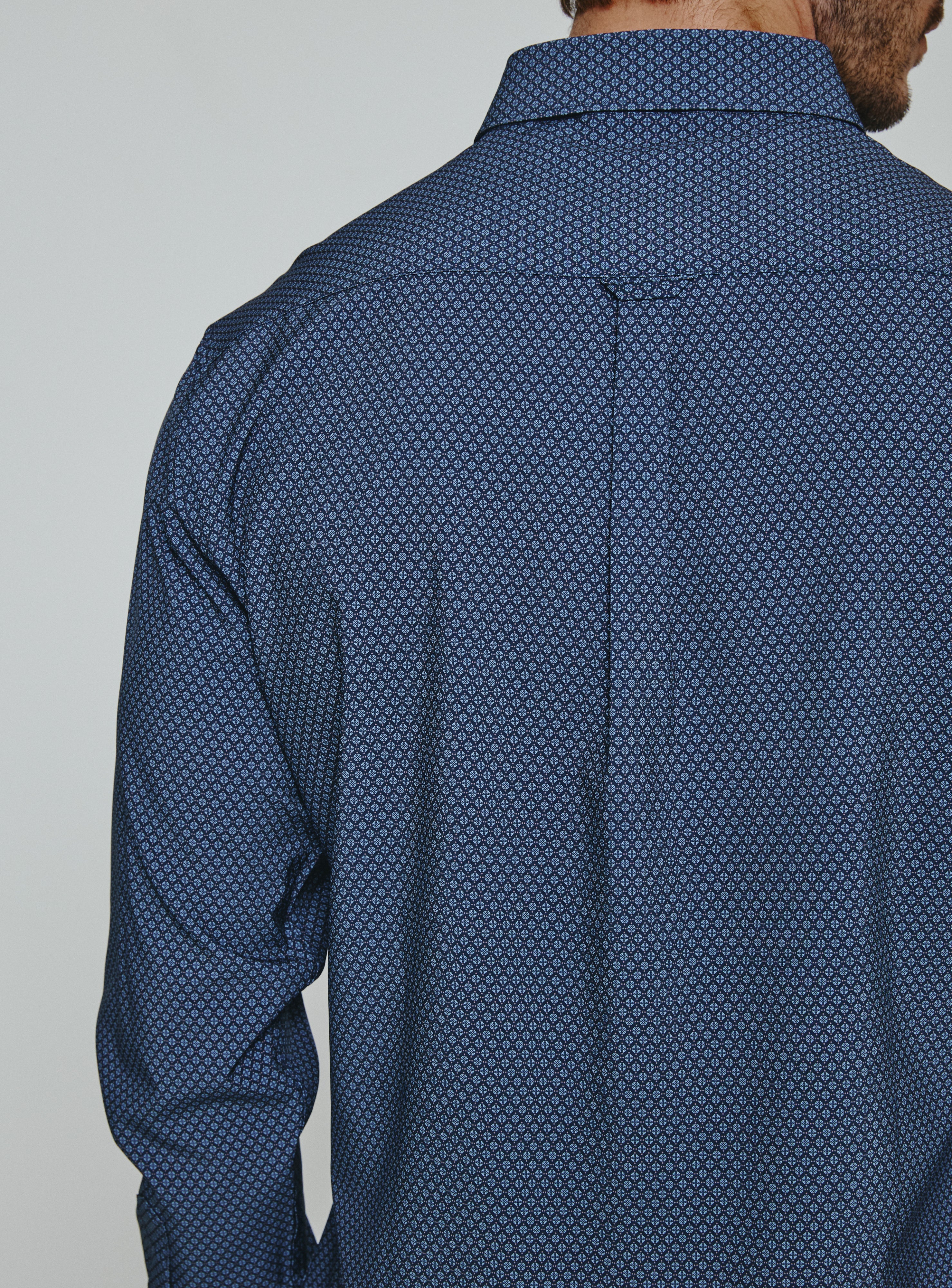 Ocean Eyes Long Sleeve Shirt Navy