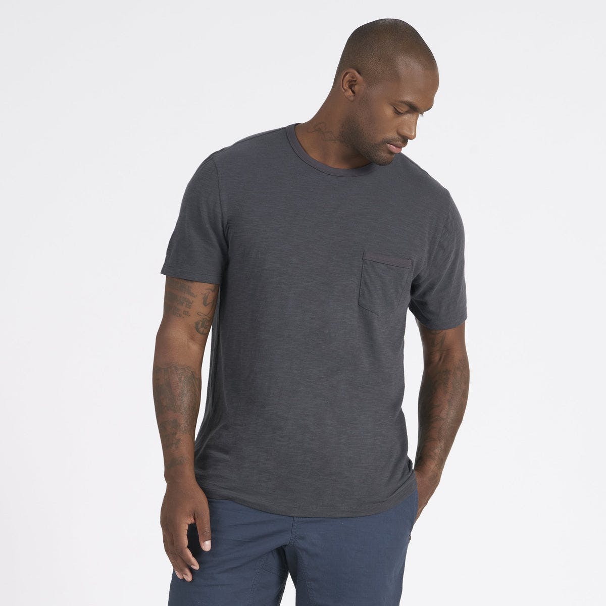 The Rise Tee Charcoal