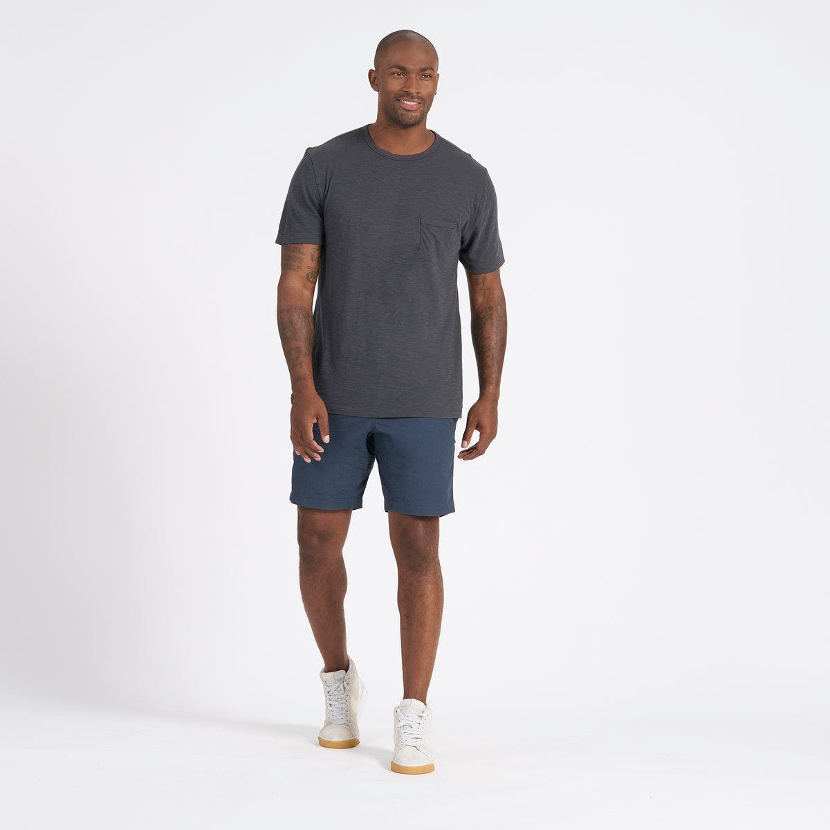 The Rise Tee Charcoal
