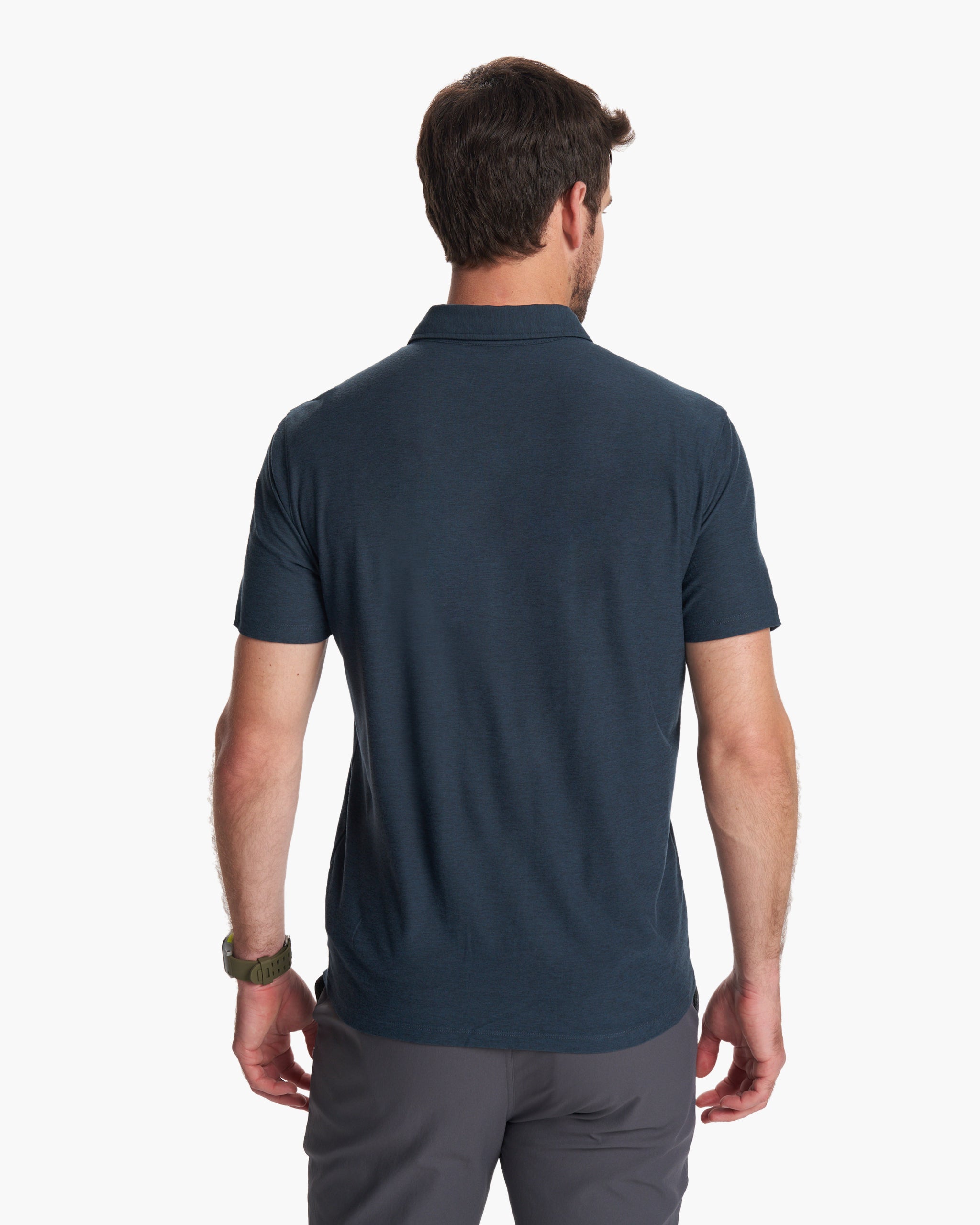 Strato Tech Polo Navy Heather