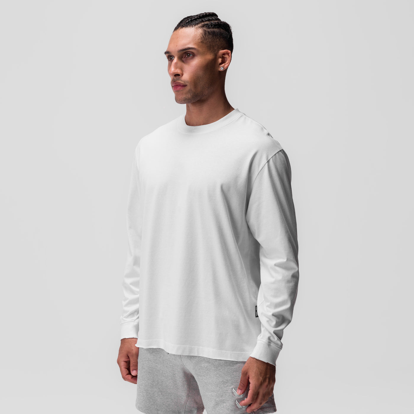 Tech Essential™ Relaxed Long Sleeve Tee White