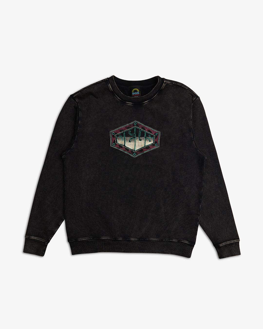 Wavepool Acid Crewneck Sweater Anthracite