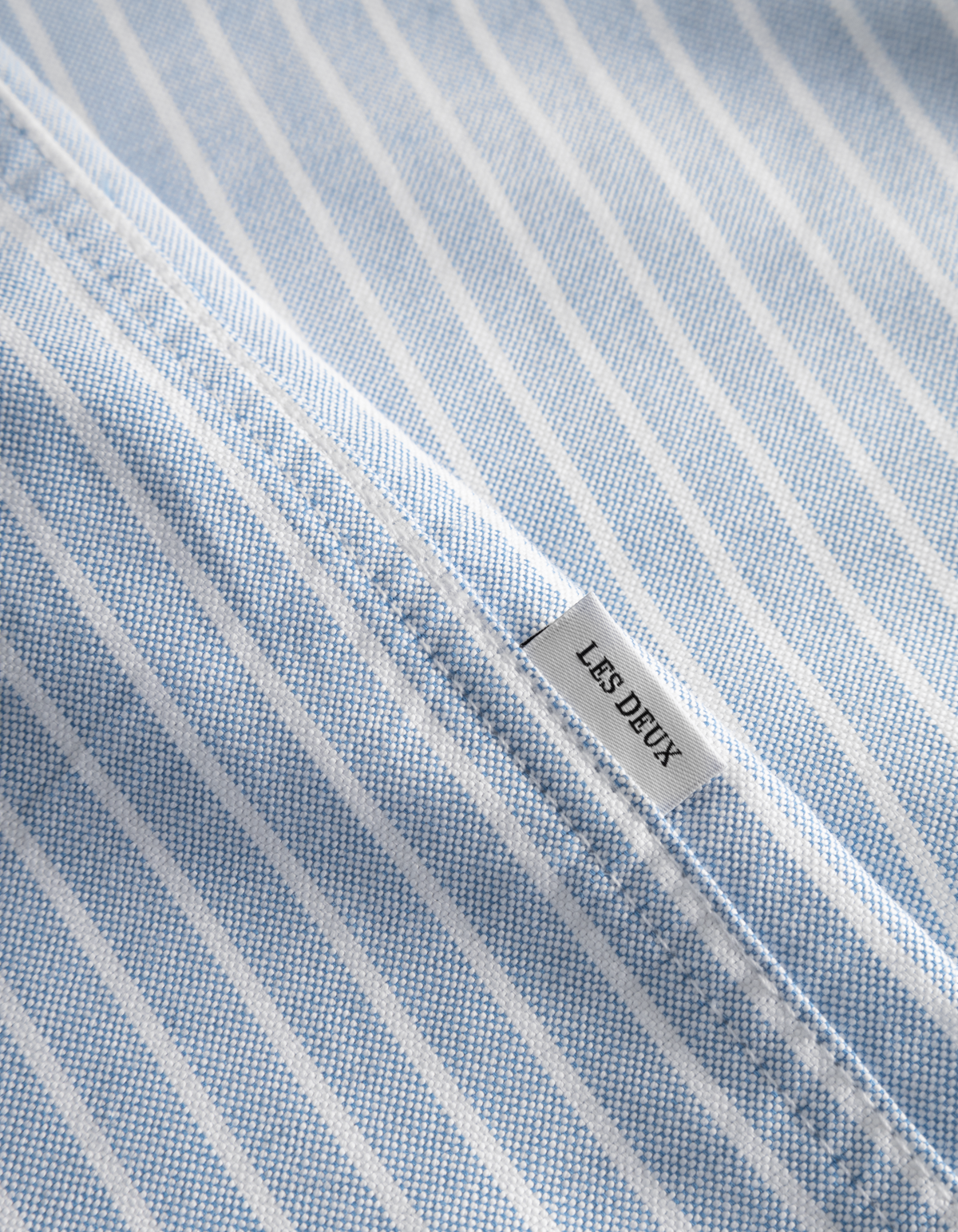Kristian Oxford Shirt - Stripes Light Blue/White