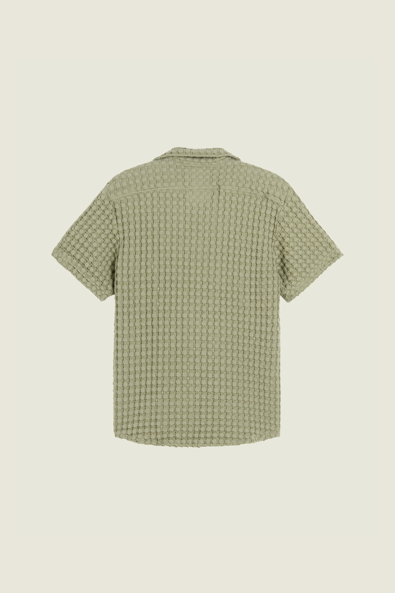 Cuba Waffle Shirt Dusty Green