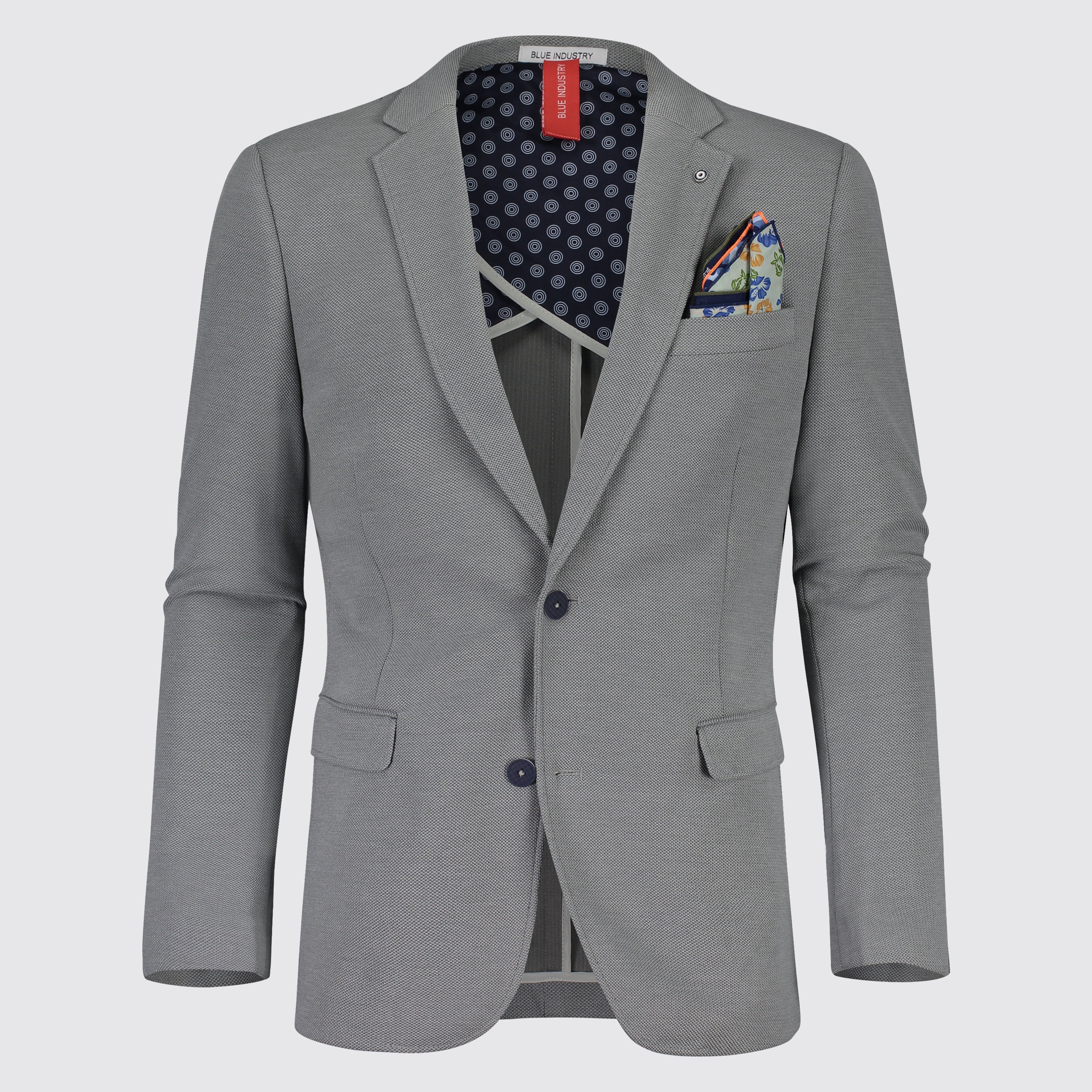 Colbert Lightweight Texture Jacket Mid Grey