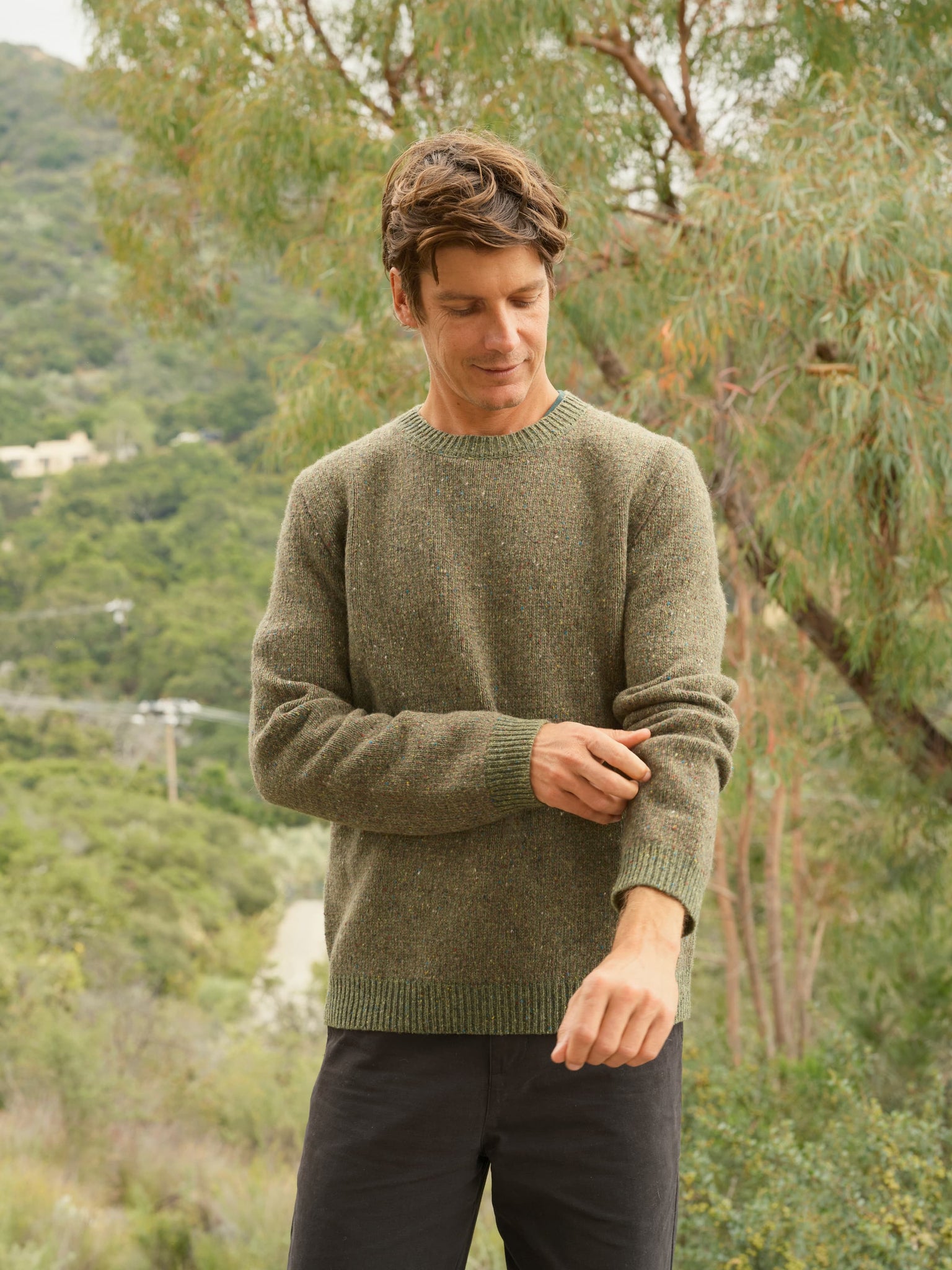 Beacon Sweater Mash Green