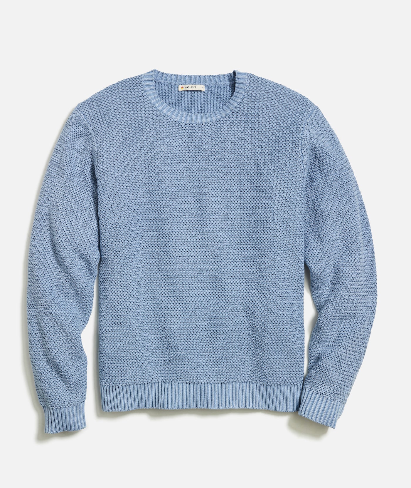 Garment Dye Crew Sweater Coronet Blue
