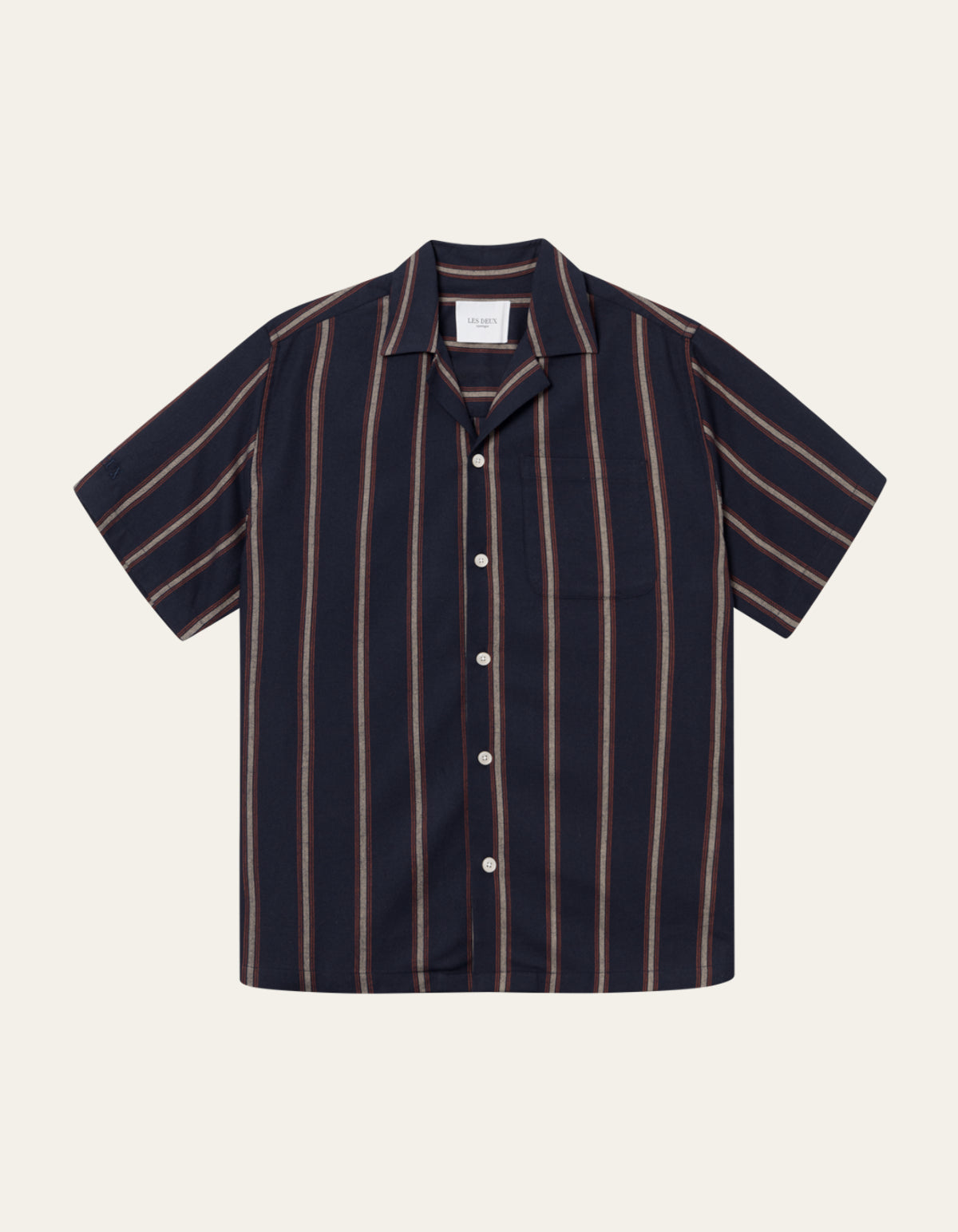 Lawson Stripe Shirt Dark Navy/Light Camel