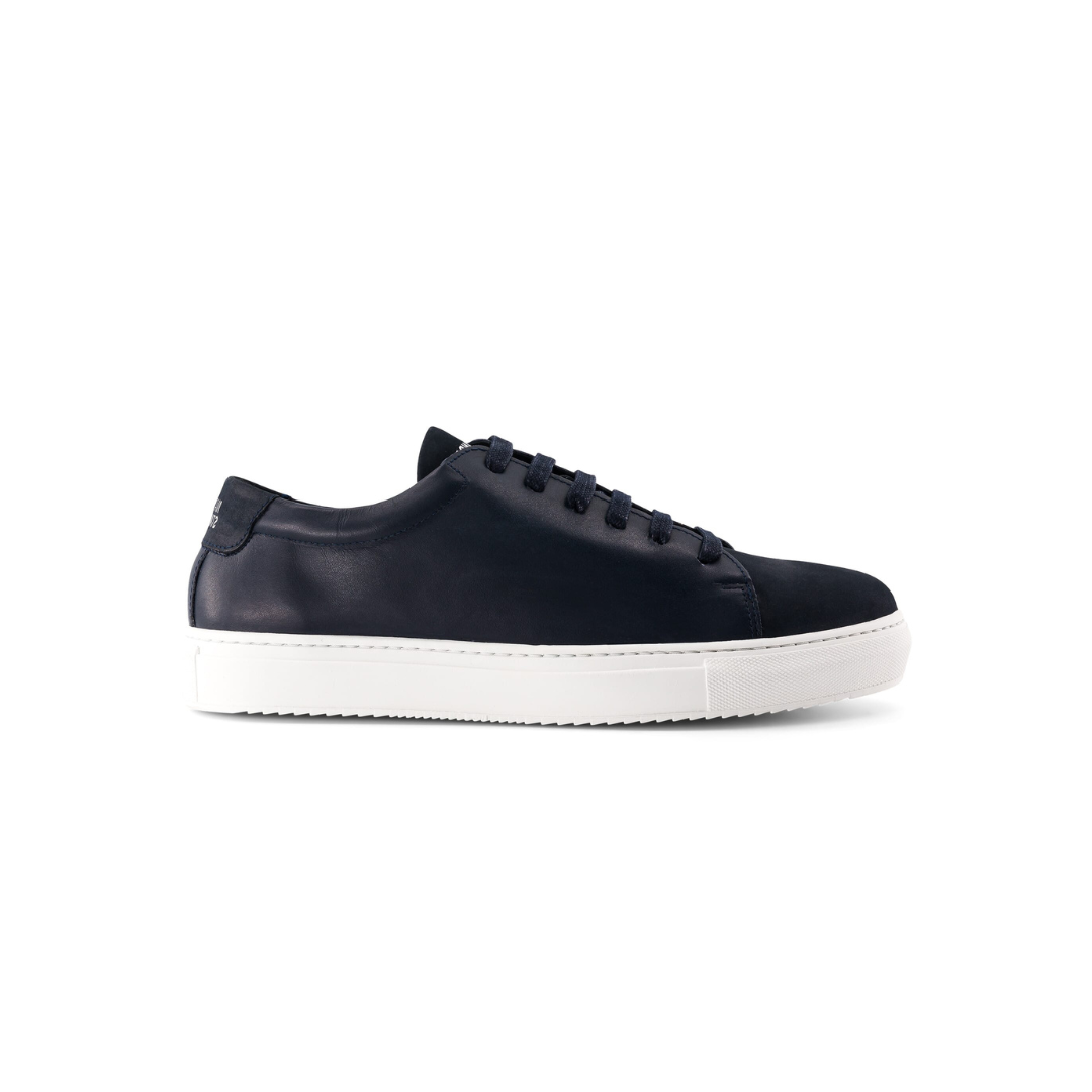 Edition 3 Low-Top Leather Sneakers Navy Nubuck