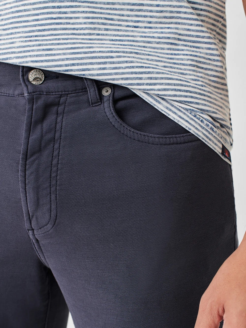 Stretch Terry 5 Pocket Navy