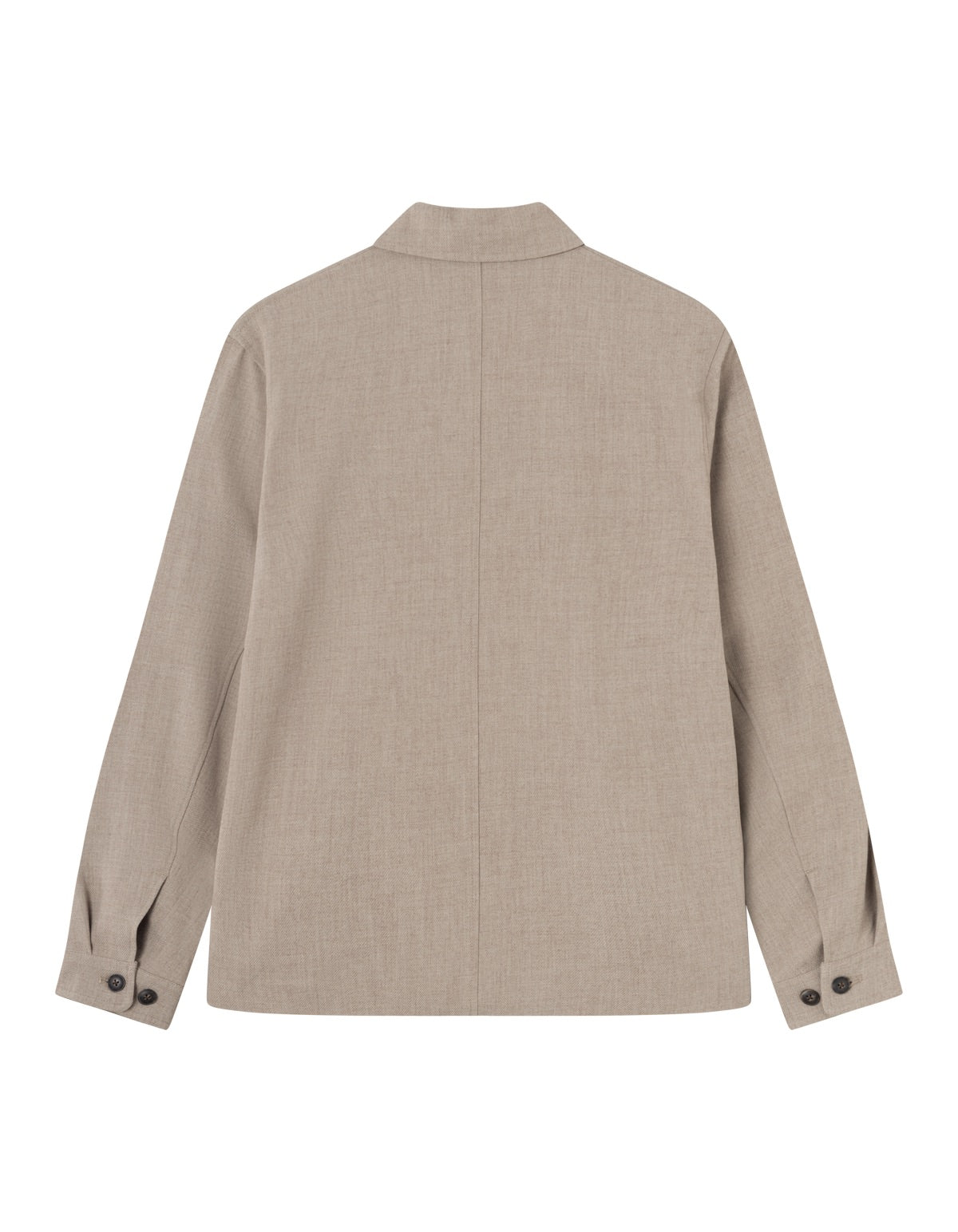 Como Mélange Coach Jacket - Sand Dark Sand Melange