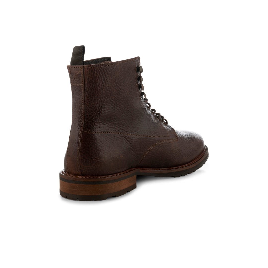 York Leather Derby Laced Boot Brown