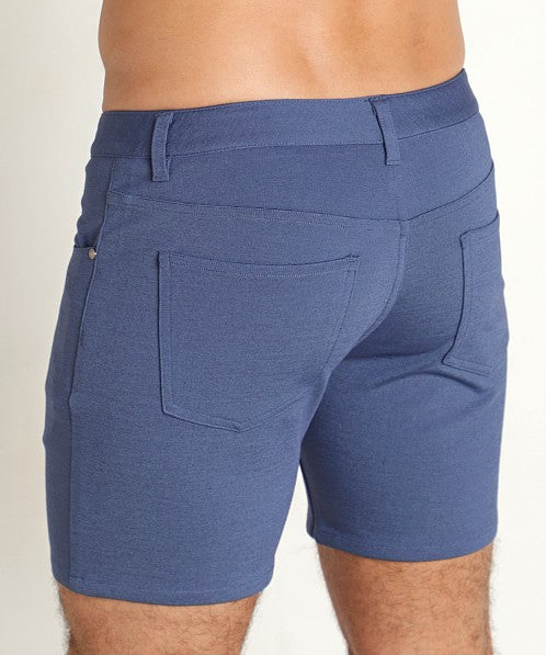 5" Solid Stretch Knit Shorts - Clearance Colors Baltic Blue