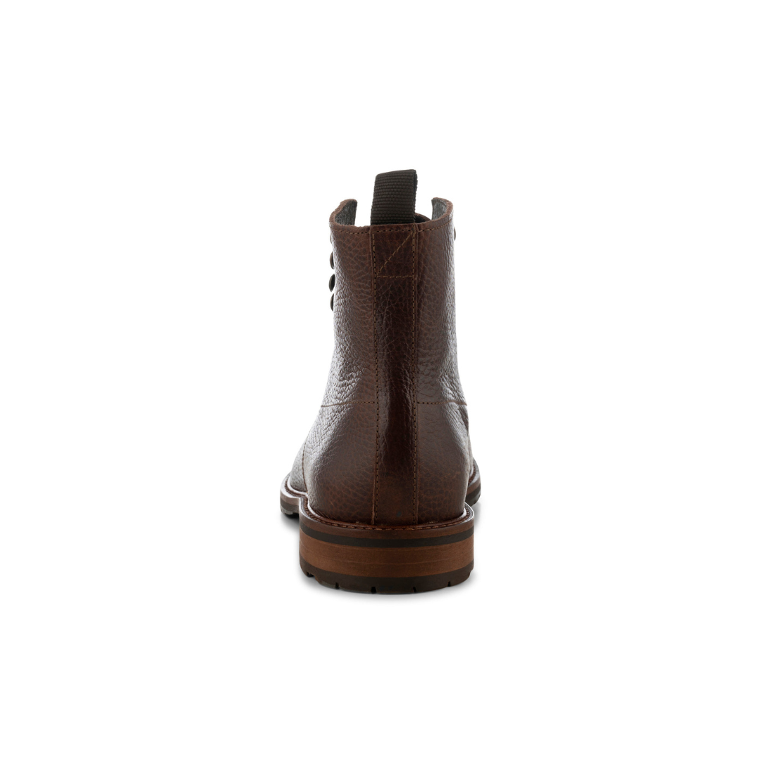 York Leather Derby Laced Boot Brown