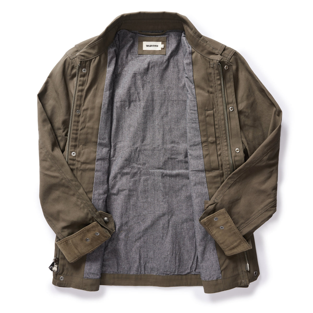 The Pathfinder Jacket Fatigue Olive Dry Wax