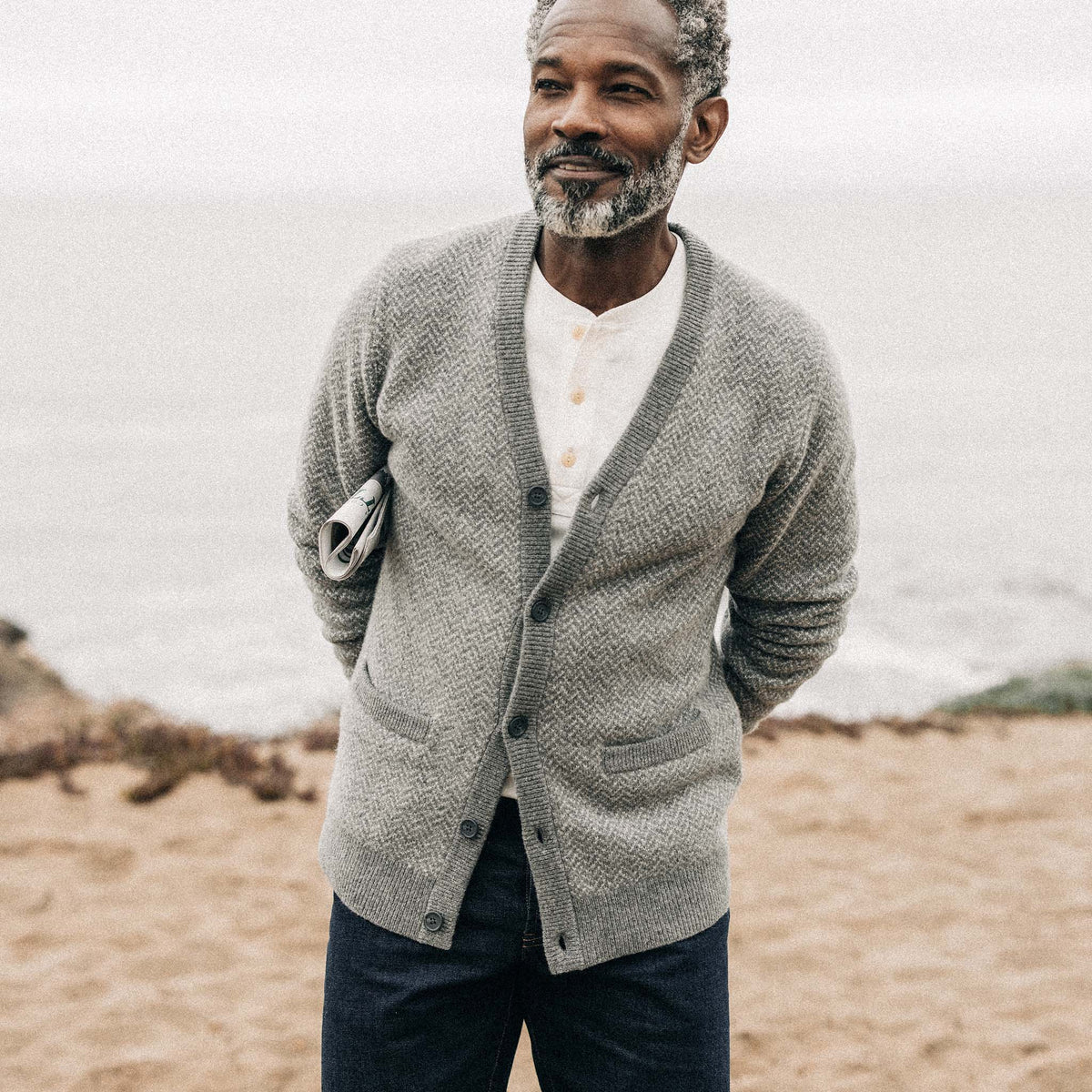 Herringbone cardigan hotsell