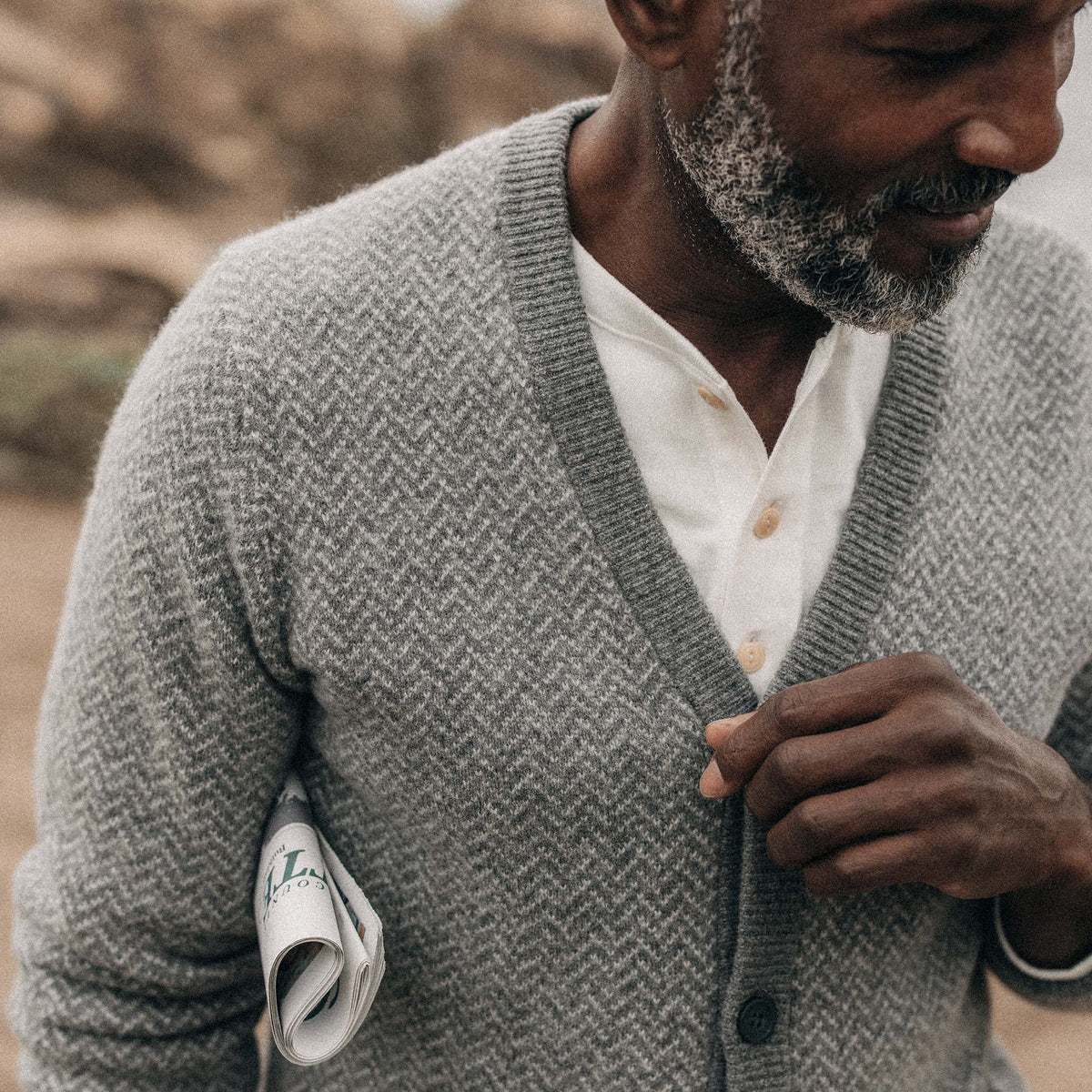 Herringbone cardigan store
