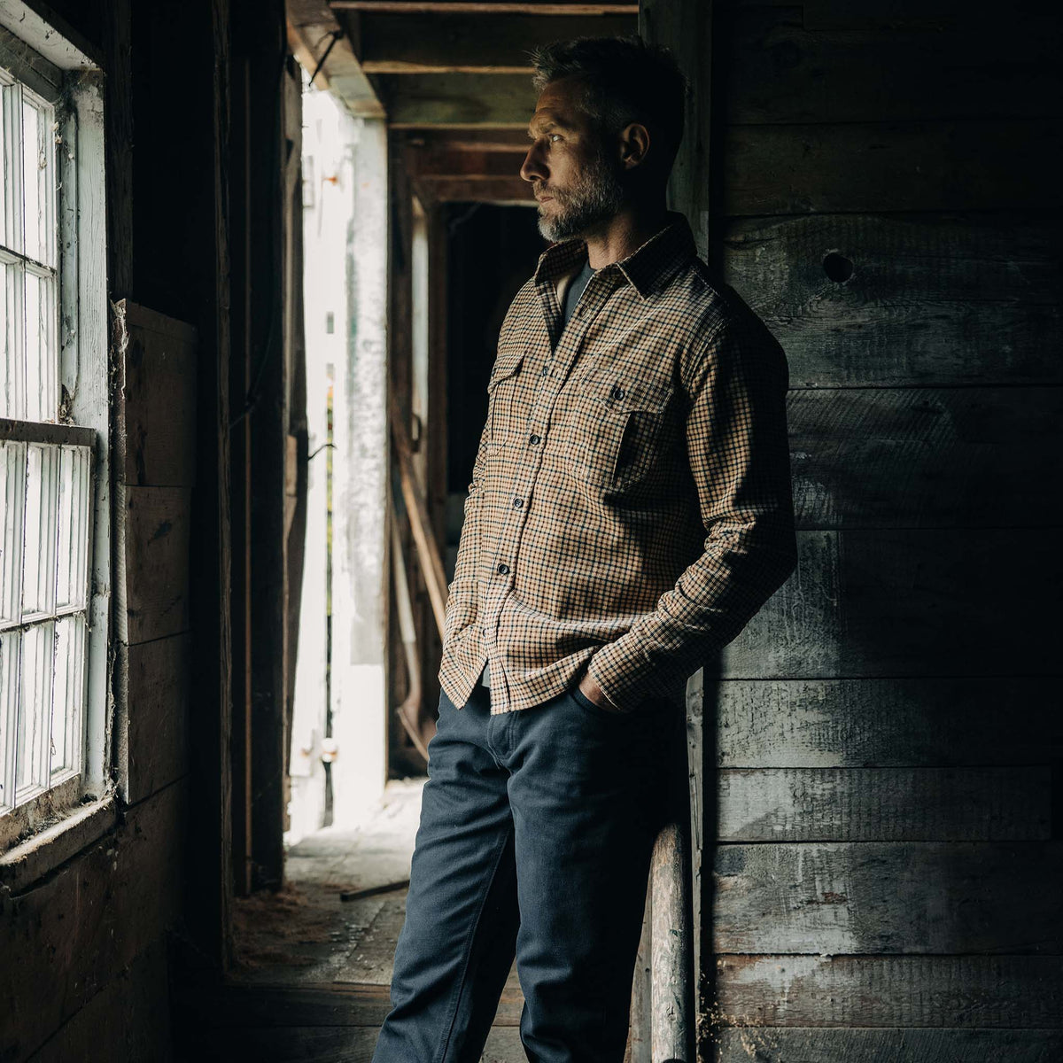 The Saddler Corduroy Shirt Teak