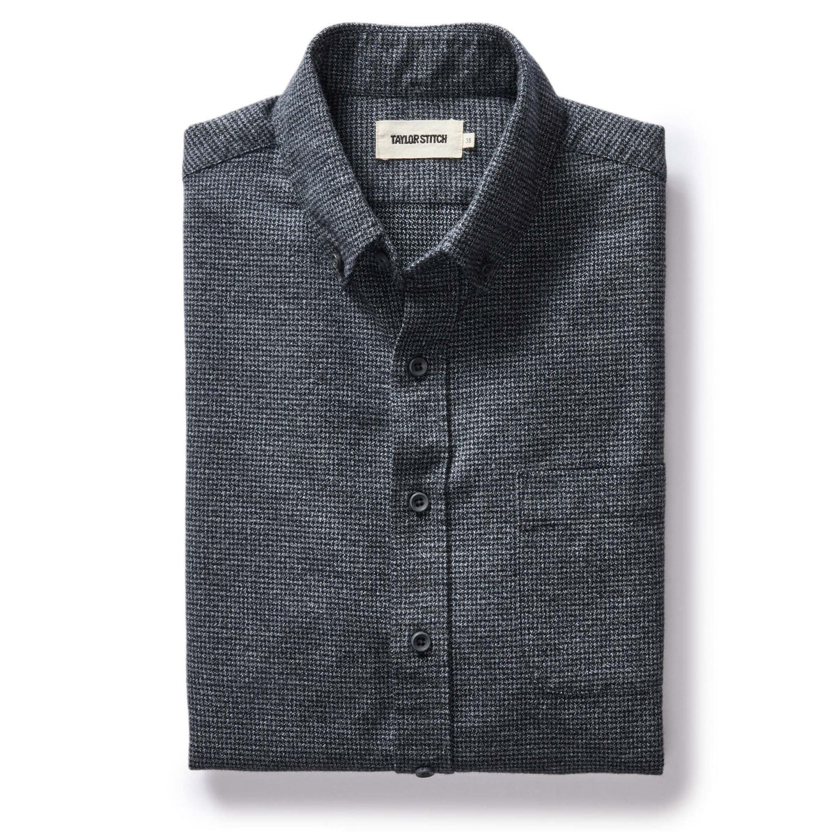The Jack Long Sleeve Oxford Shirt - Houndstooth Dark Navy