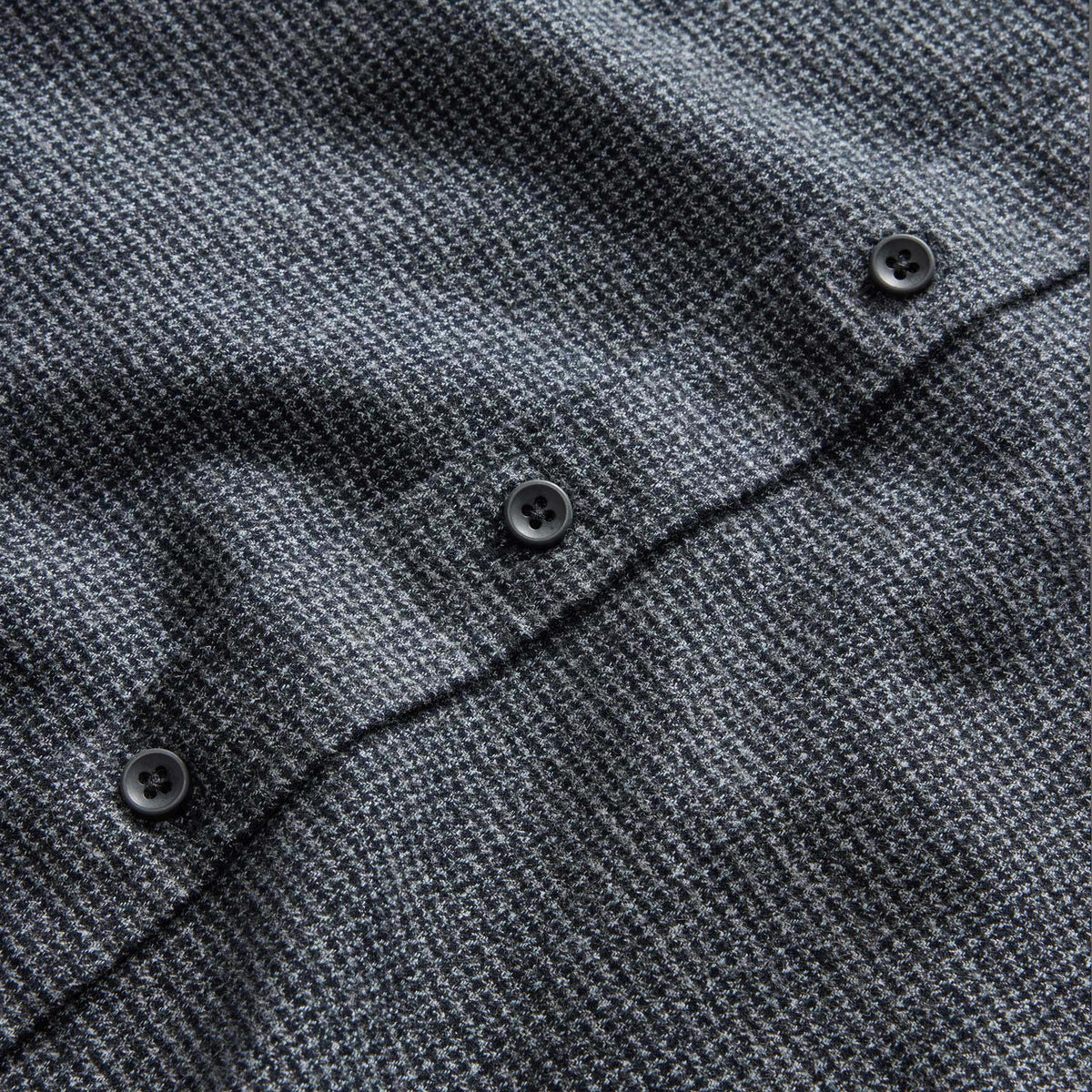The Jack Long Sleeve Oxford Shirt Houndstooth Dark Navy