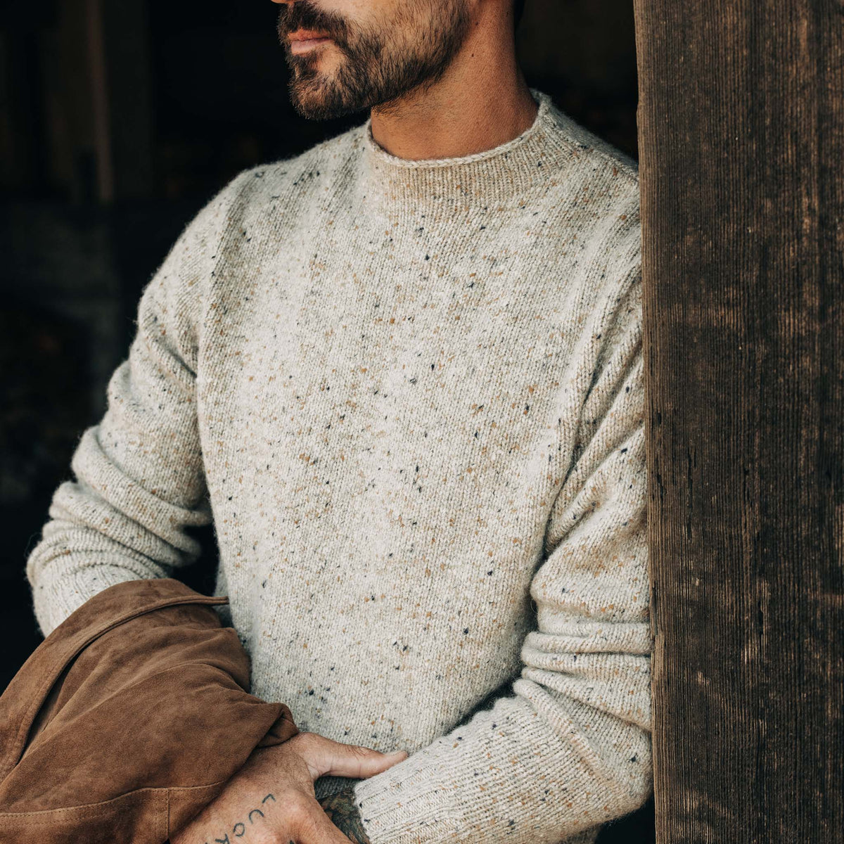 The Seafarer Sweater Natural Donegal
